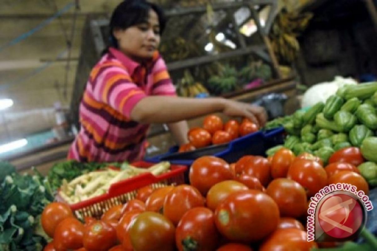 Harga Sayur di Pangkalpinang Bertahan Tinggi