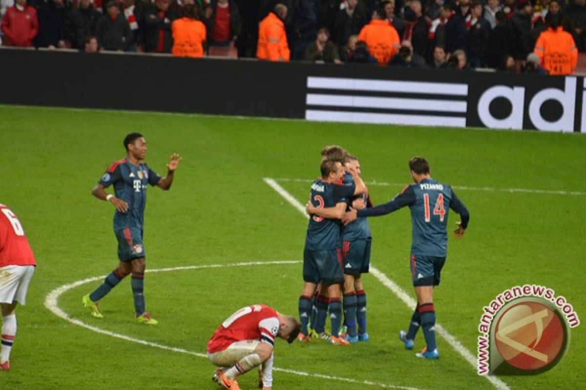 Arsenal kembali bertemu Bayern di 16 besar Liga Champions