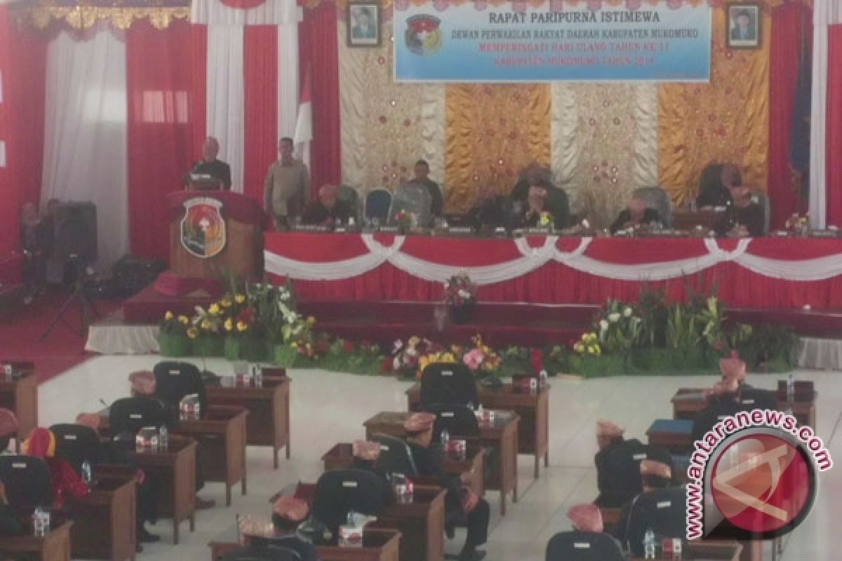 Peringati HUT ke-11, DPRD Mukomuko gelar sidang paripurna istimewa