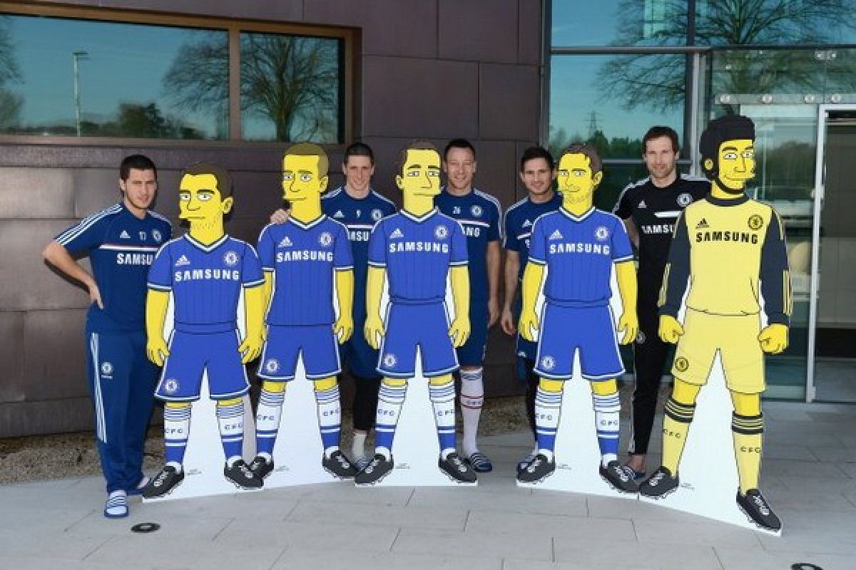 5 Pemain Chelsea Dikartunkan untuk Film The Simpsons