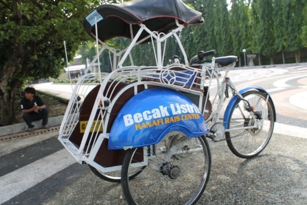 Becak Listrik Diuji Coba di Yogyakarta