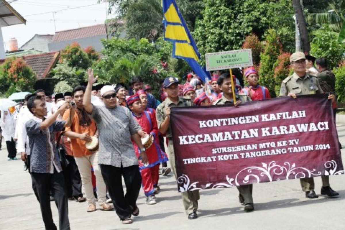 Ribuan Masyarakat Tangerang Ramaikan Pawai Taaruf MTQ