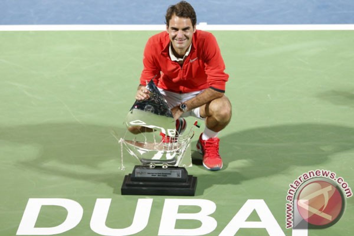 Federer menangi Dubai terbuka untuk keenam kalinya