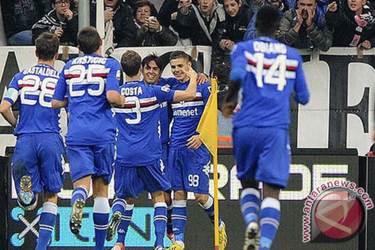 Juventus kalah 2-3 dari Sampdoria