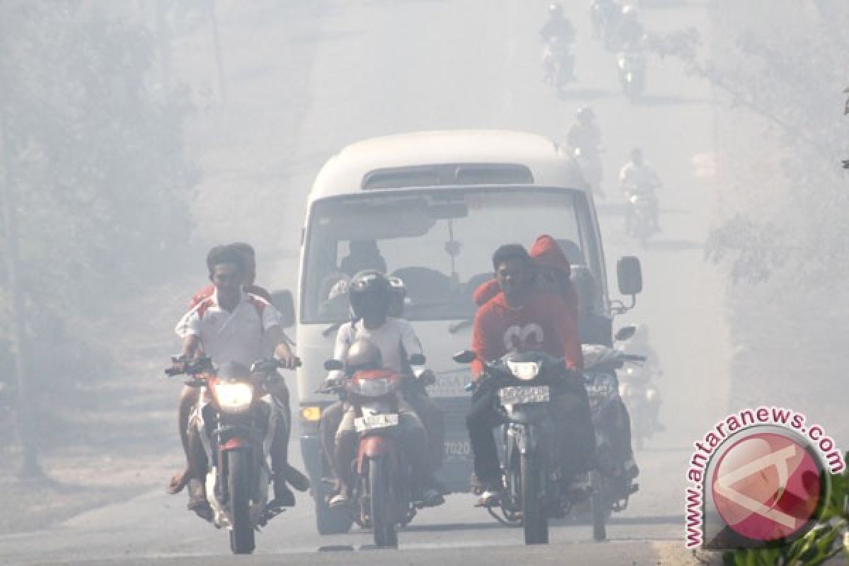 Asap Malaysia mengarah ke Riau