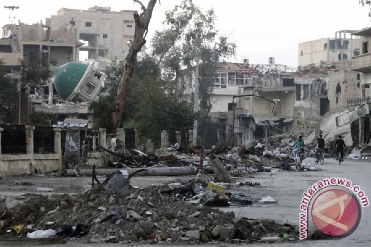 Mortir tewaskan delapan orang di pinggiran Damaskus