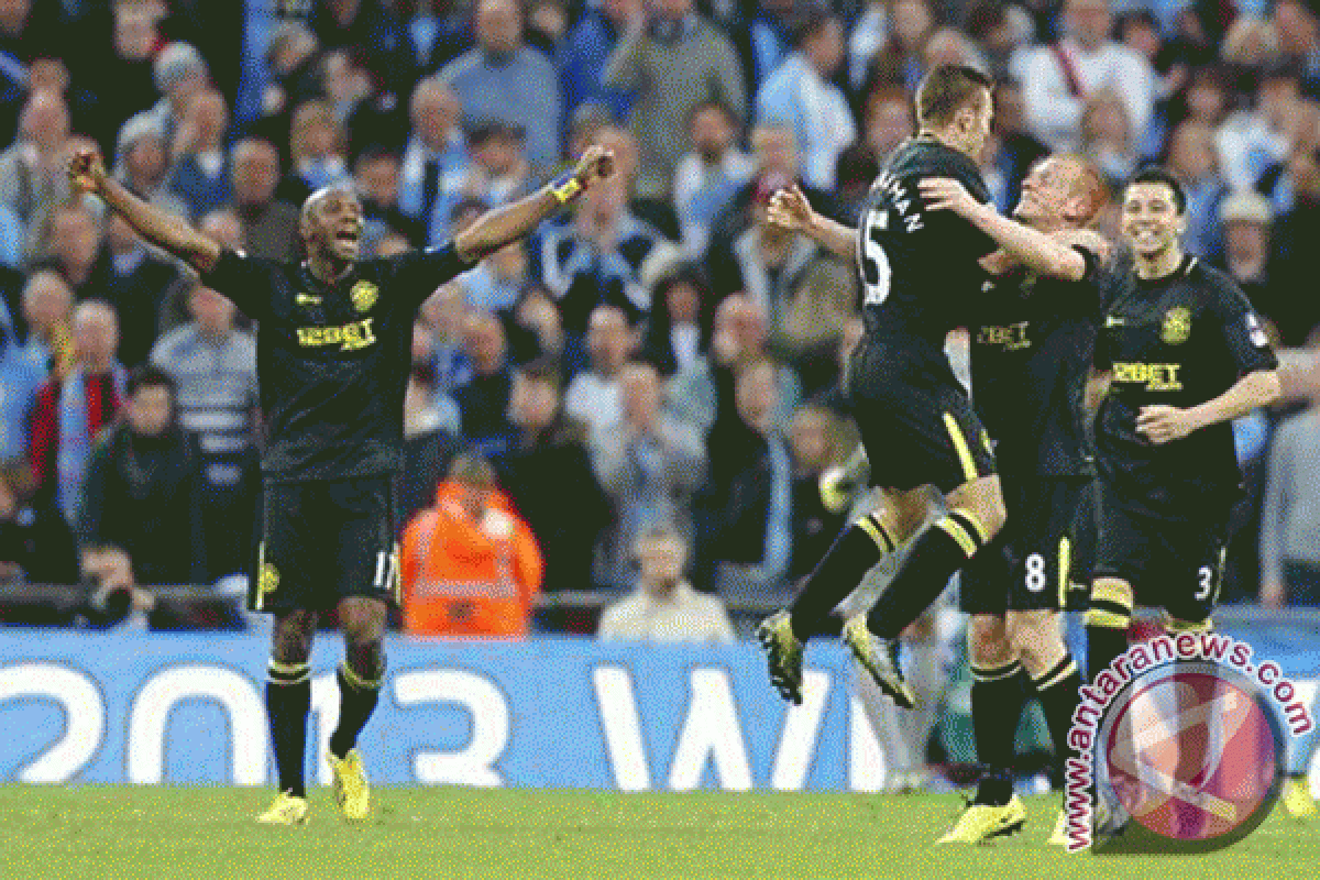 City tumbang di Piala FA, Wigan ke semifinal hadapi Arsenal