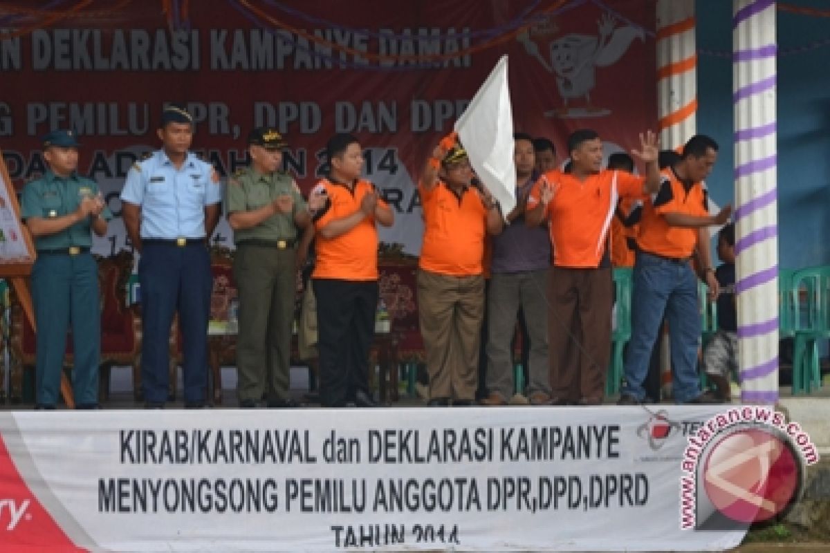KPU Gorontalo Utara Gelar Kirab Pemilu Damai 