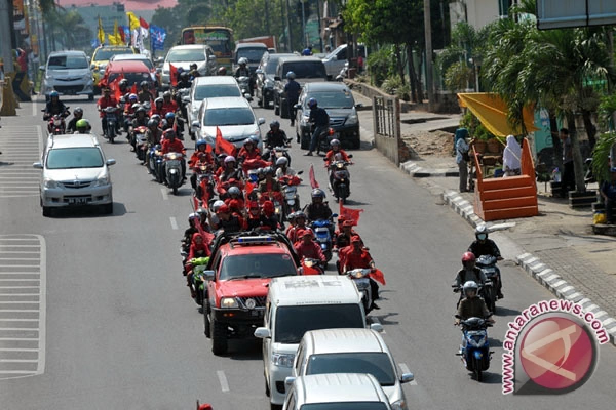 Polda Sumsel larang Parpol kampanye konvoi