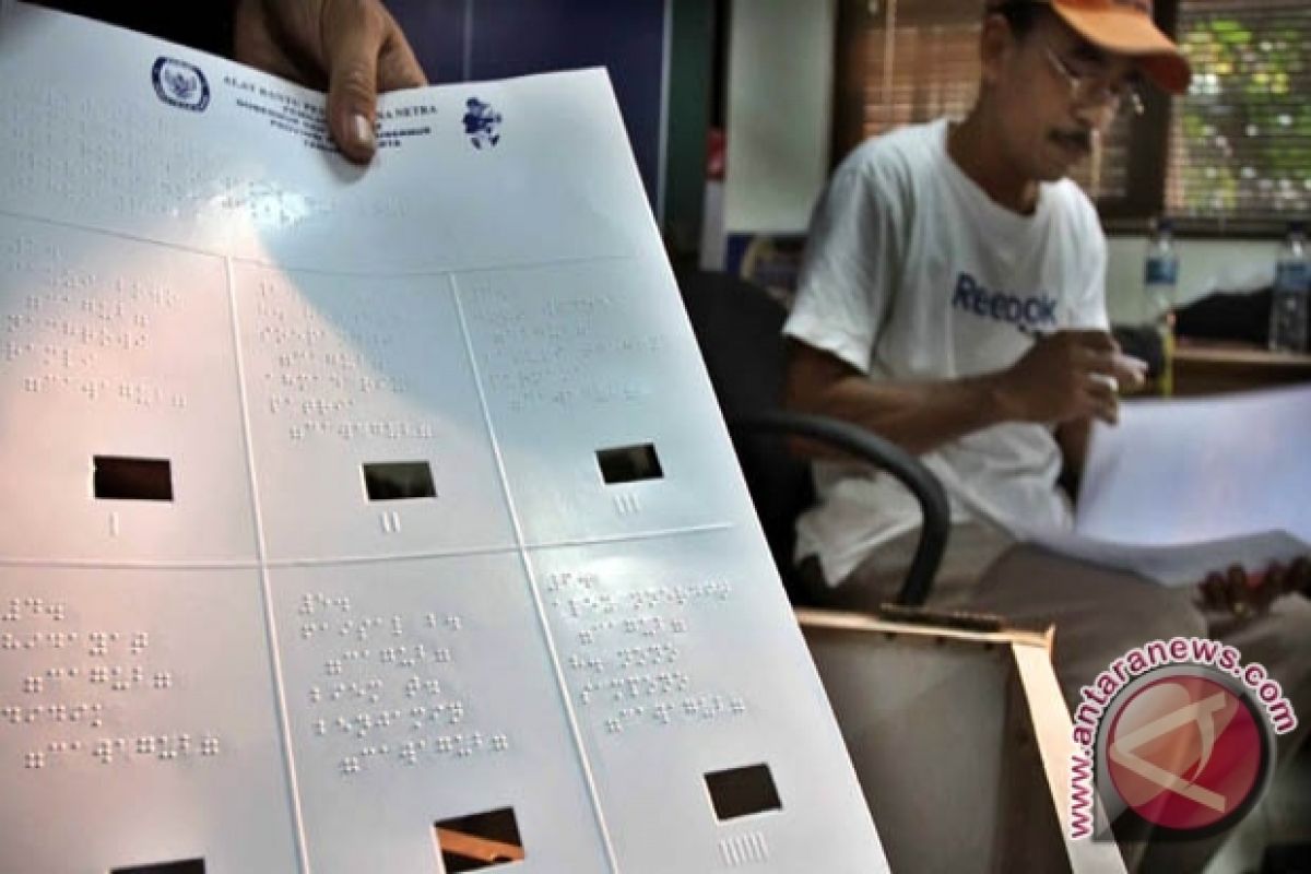 KPU Bangka Belum Terima Surat Suara Braille