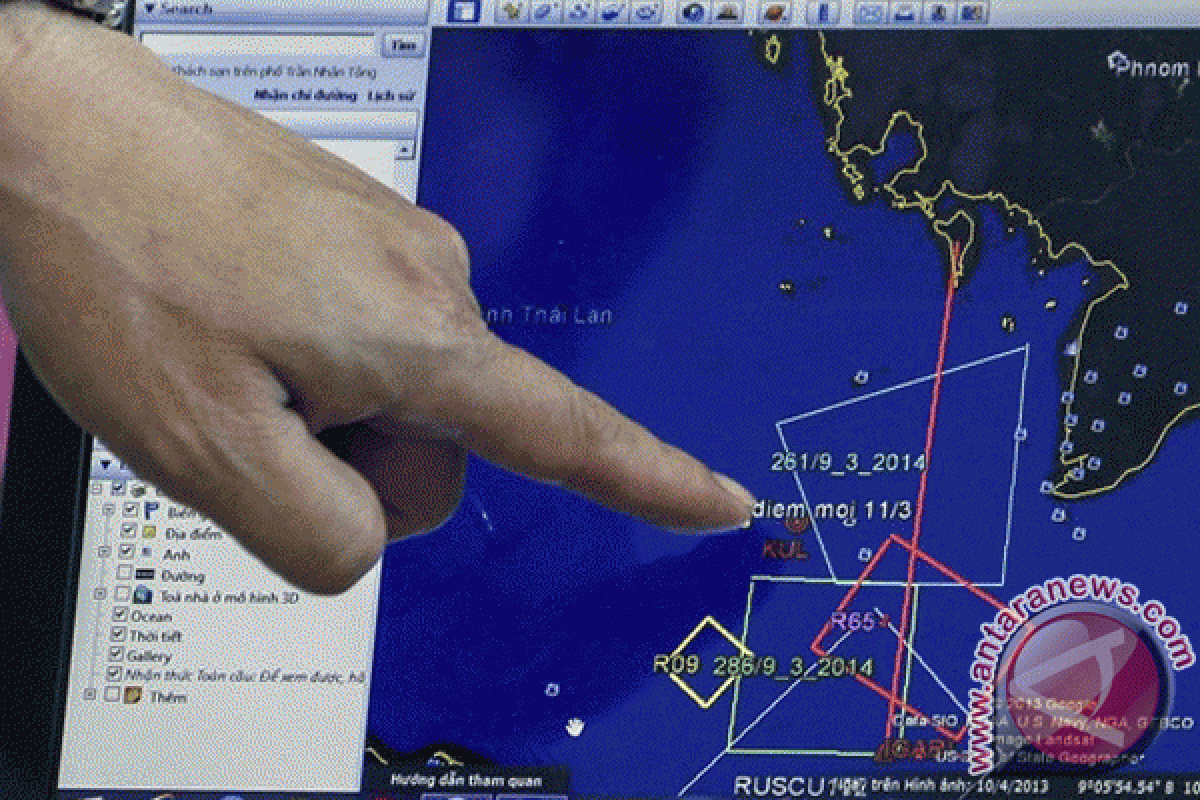 Kapal Australia sampai daerah sasaran pencarian MH370