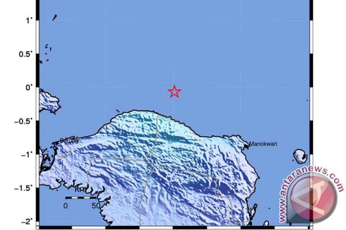 Gempa 5,1 skala richter di Papua Barat