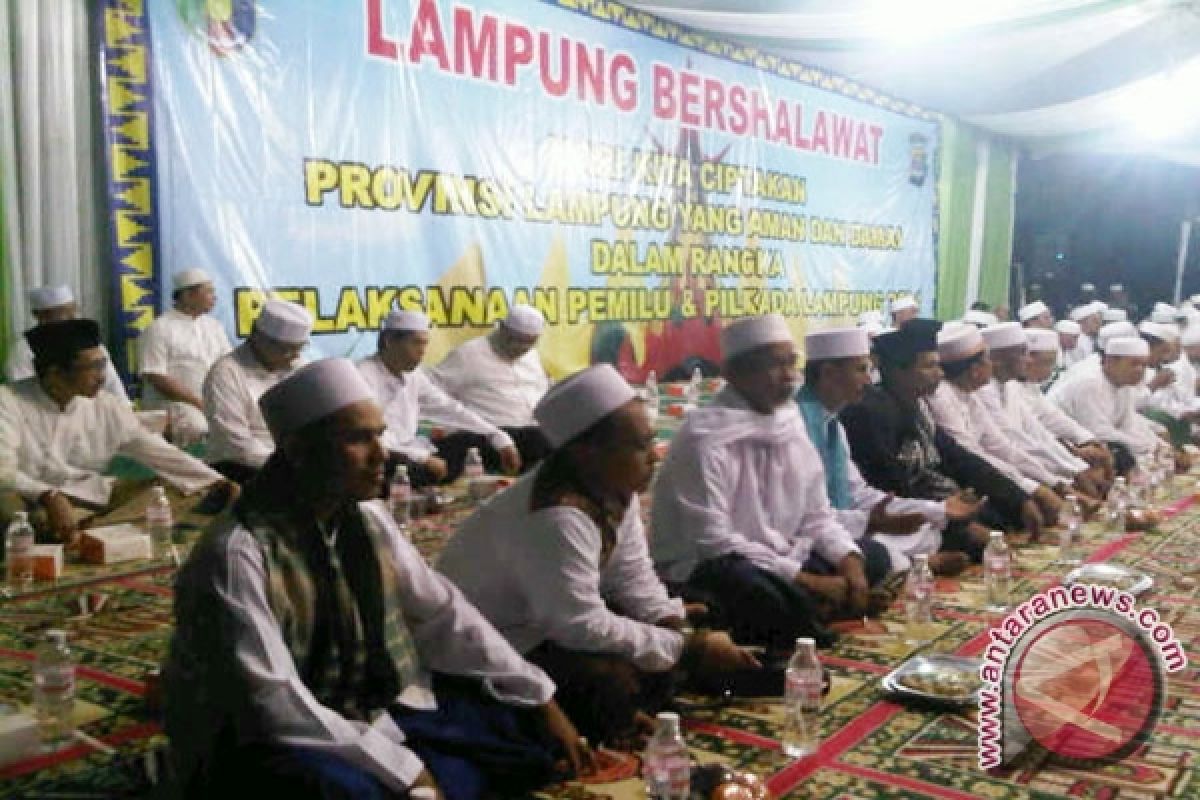 Lampung Bershalawat Untuk Pileg-Pilgub Aman