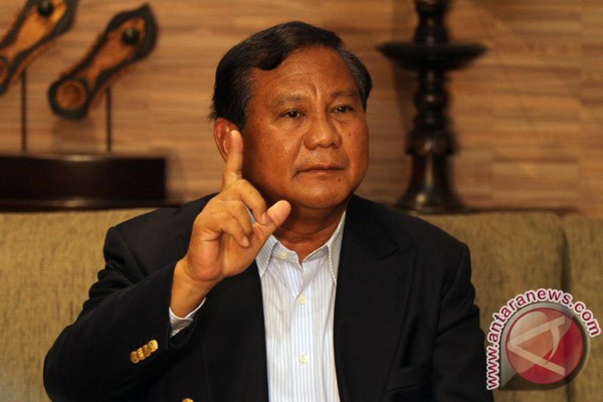 Prabowo optimistic his party to win majority votes