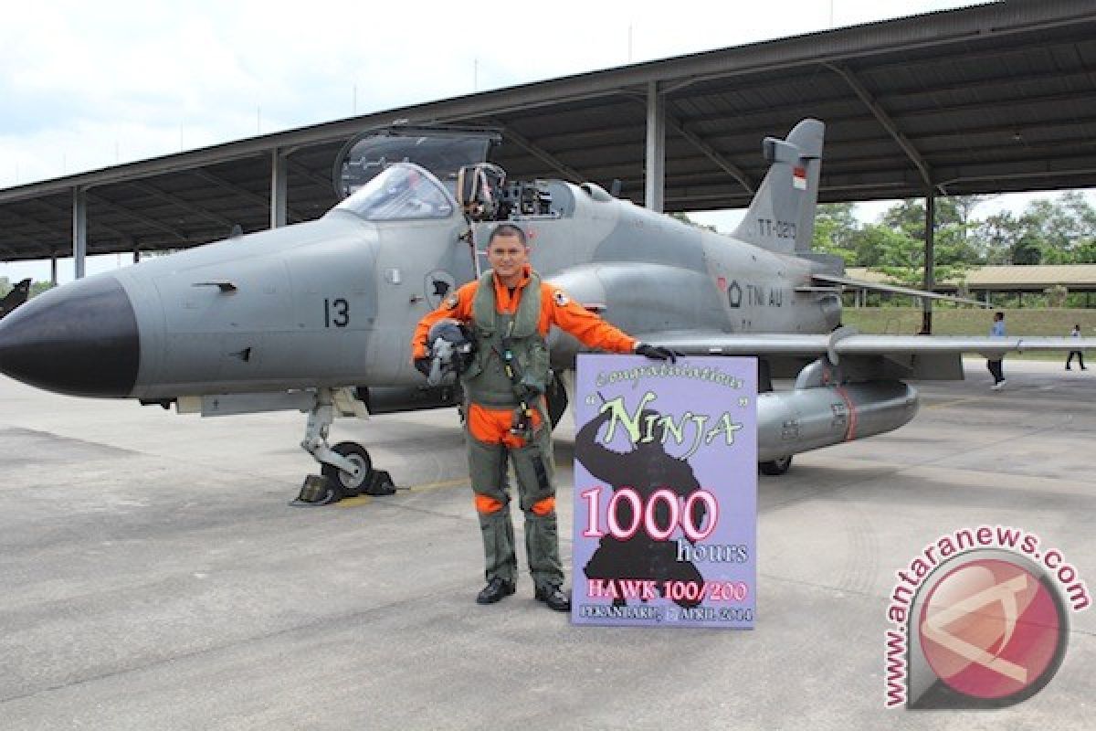 Lagi, penerbang Hawk 100/200 TNI AU raih 1.000 jam terbang 