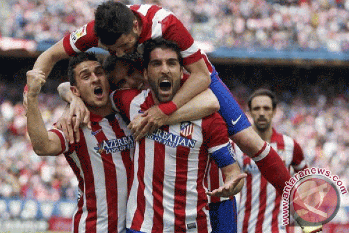 Diimbangi Malaga 1-1, Atletico tetap di puncak