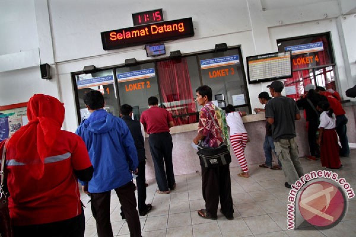 Belum ada lonjakan arus balik di Stasiun Yogyakarta