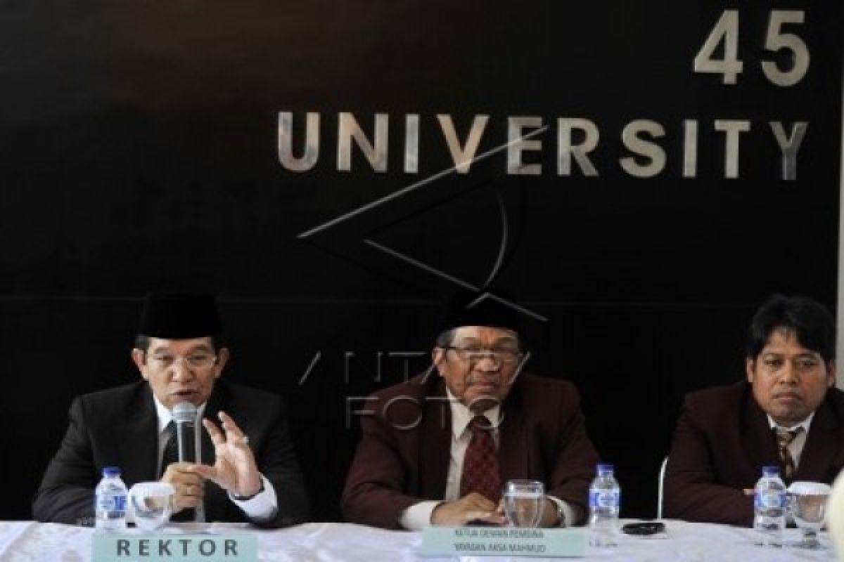 Universitas 45 Hadirkan Manajemen dan Rektor Baru