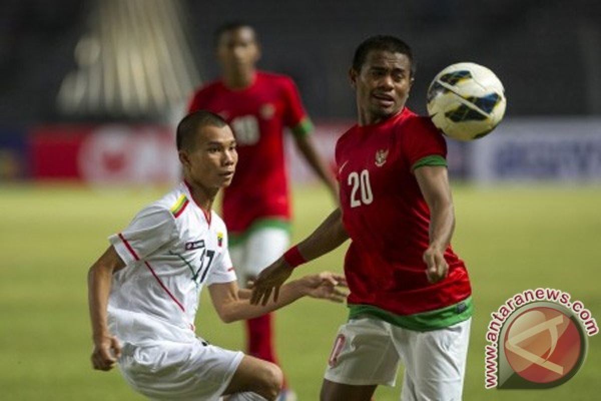 Indonesia ditahan imbang Myanmar 1-1