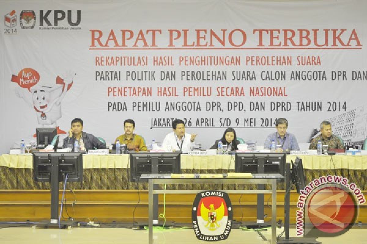 Petinggi parpol datangi KPU di tenggat rekapitulasi