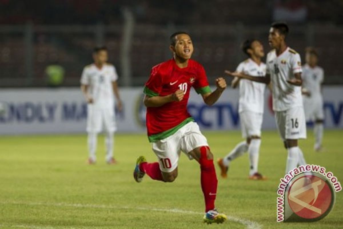 Sundulan Putu Gede bawa Timnas U-19 ungguli Myanmar 