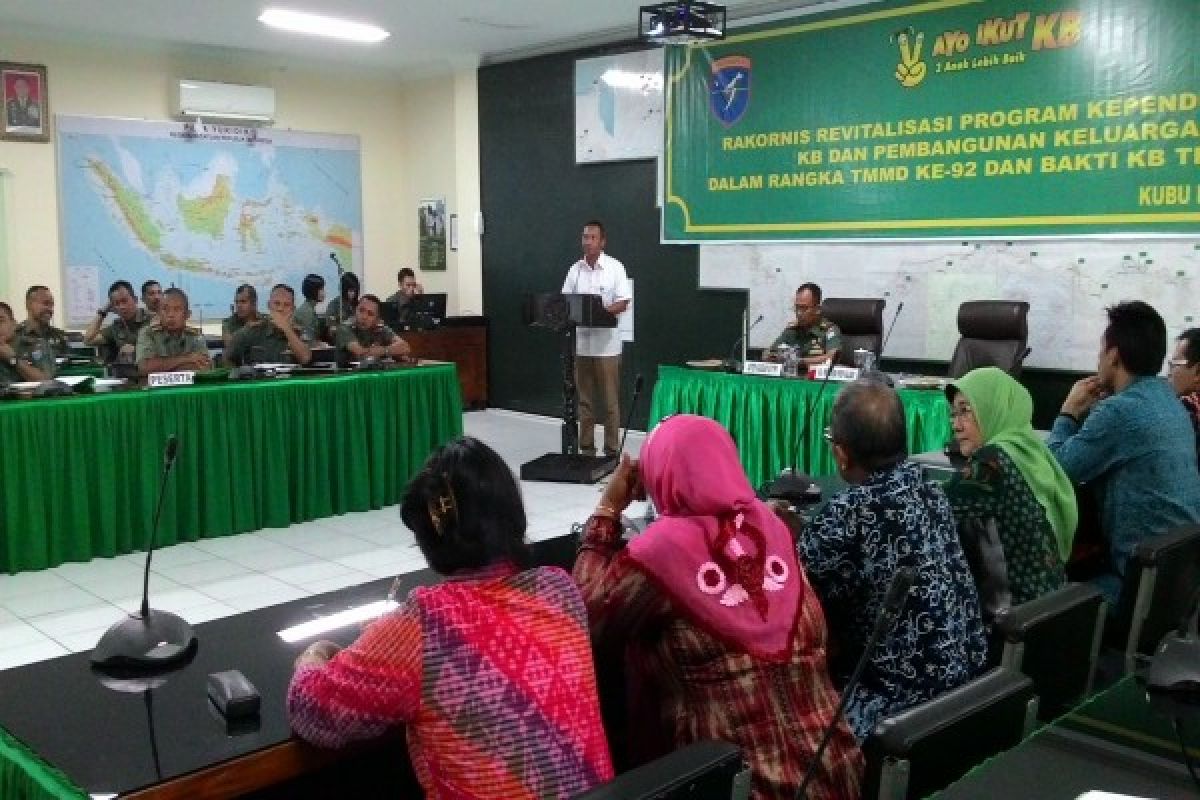 BKKBN - Kodam Tanjungpura Revitalisasi Program Kependudukan