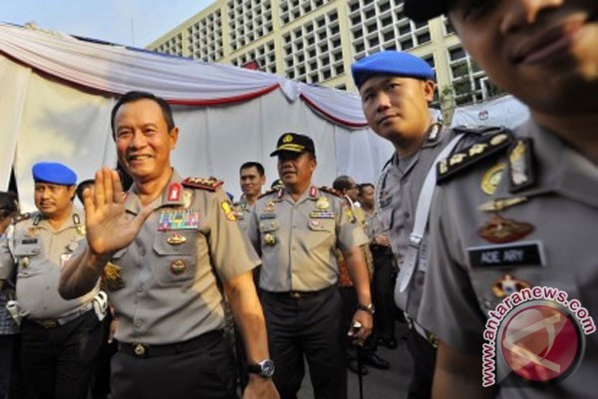 Kapolri kunjungan mendadak ke Bengkulu terkait Pilpres 2014