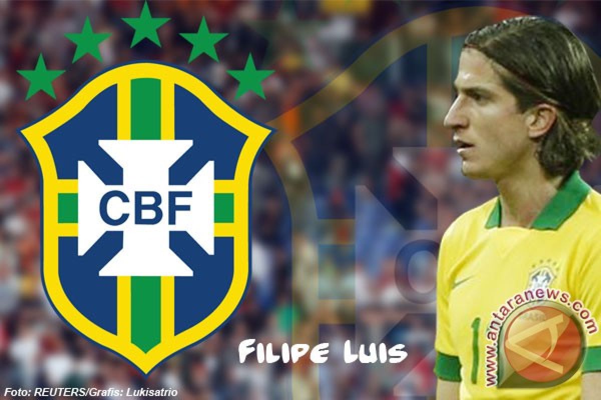 Filipe Luis menggantikan Marcelo di tim inti Brazil