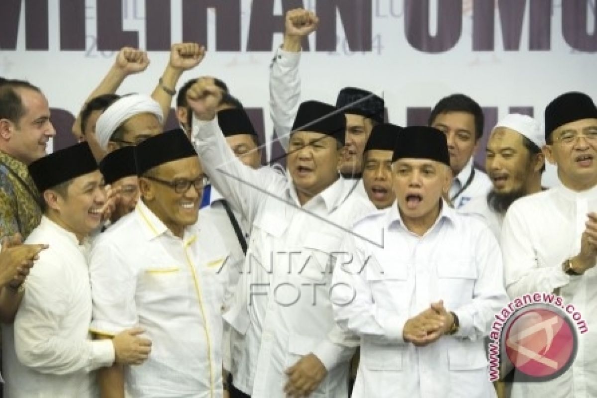 Prabowo ucapkan selamat Idul Fitri kepada relawan 