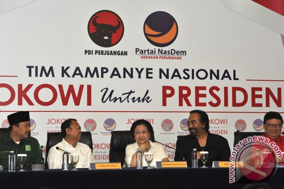 Parpol pengusung Jokowi-JK gelar rakor pemenangan