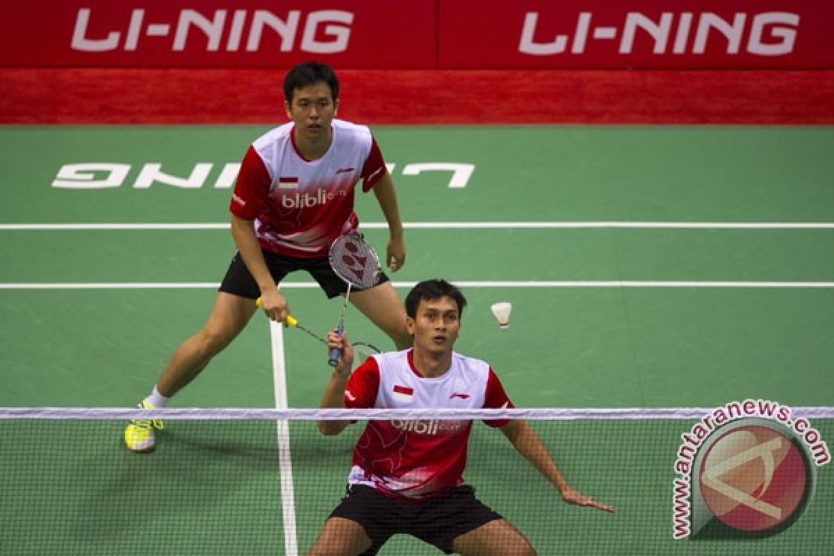 Hendra/Ahsan berpeluang pertahankan juara Indonesia Terbuka