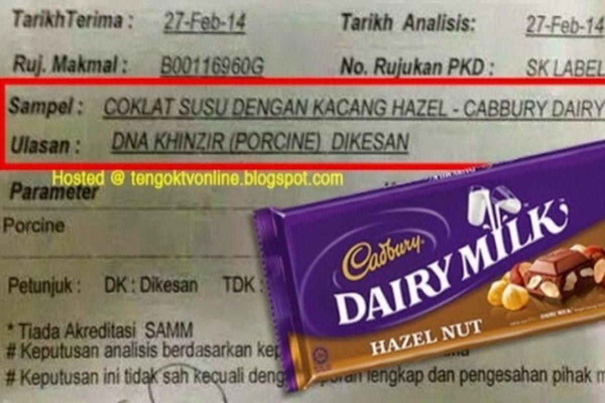 Ulama Malaysia Serukan Boikot Produk Cadbury
