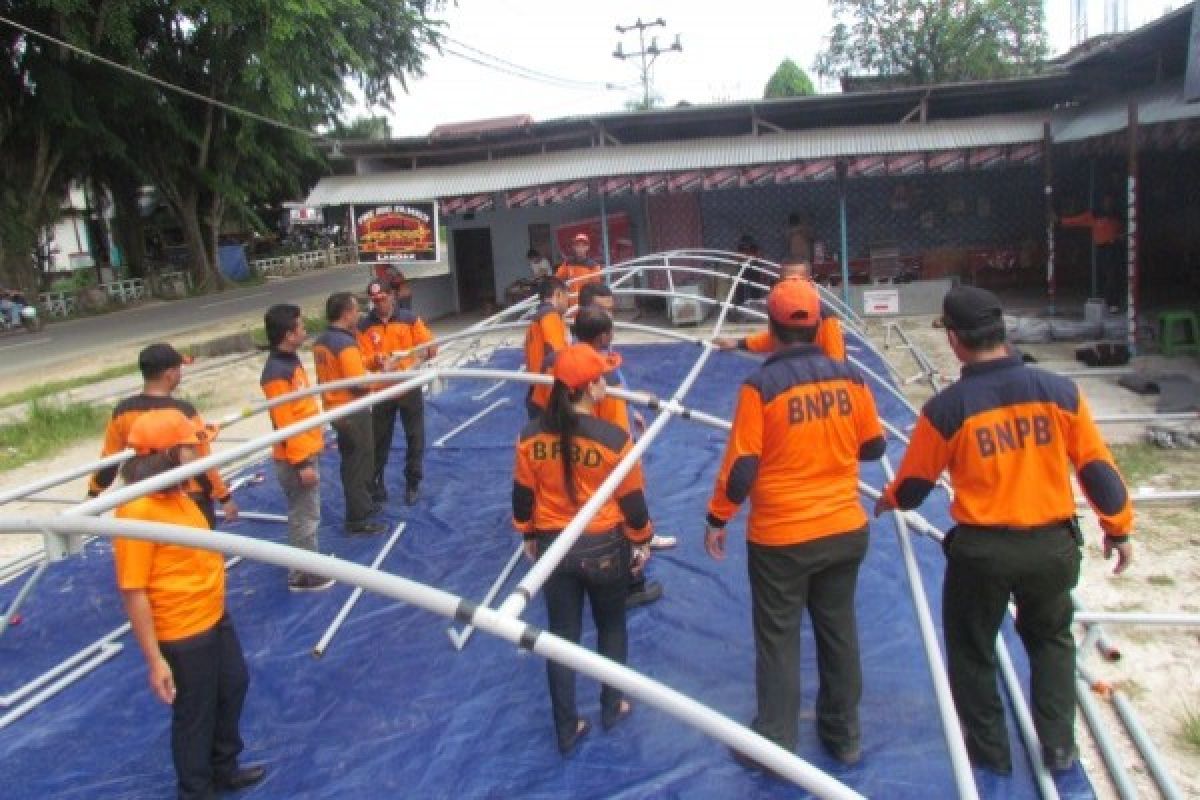 BPBD Landak Latihan Penggunaan Alat Penanggulangan Bencana 