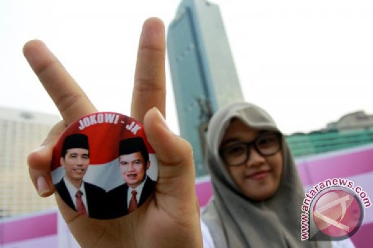 Pendukung Jokowi-JK di Sumenep pawai obor