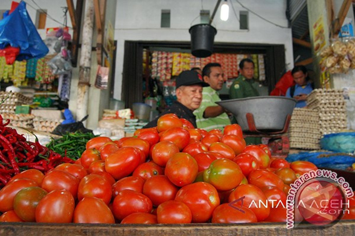 Harga sayur di Aceh Barat berangsur turun