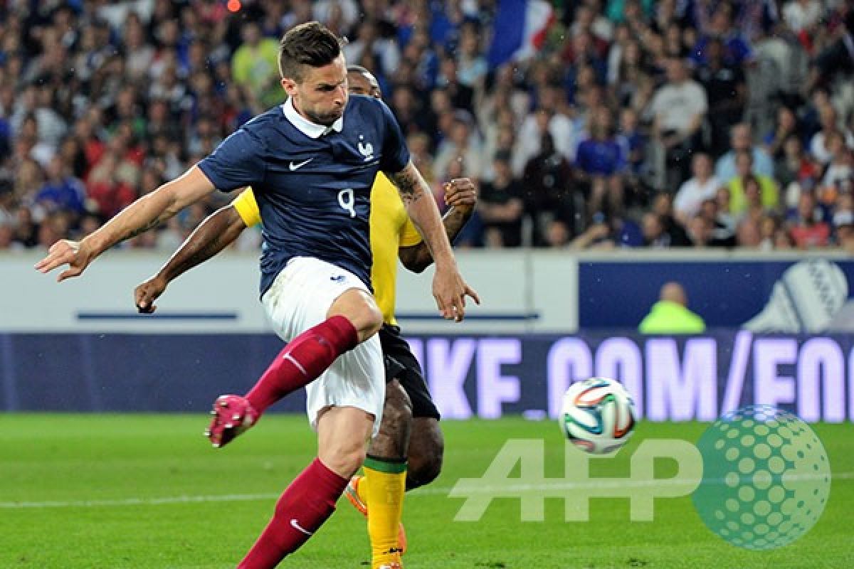 Prancis bantai Jamaika 8-0, Benzema sumbang dua gol