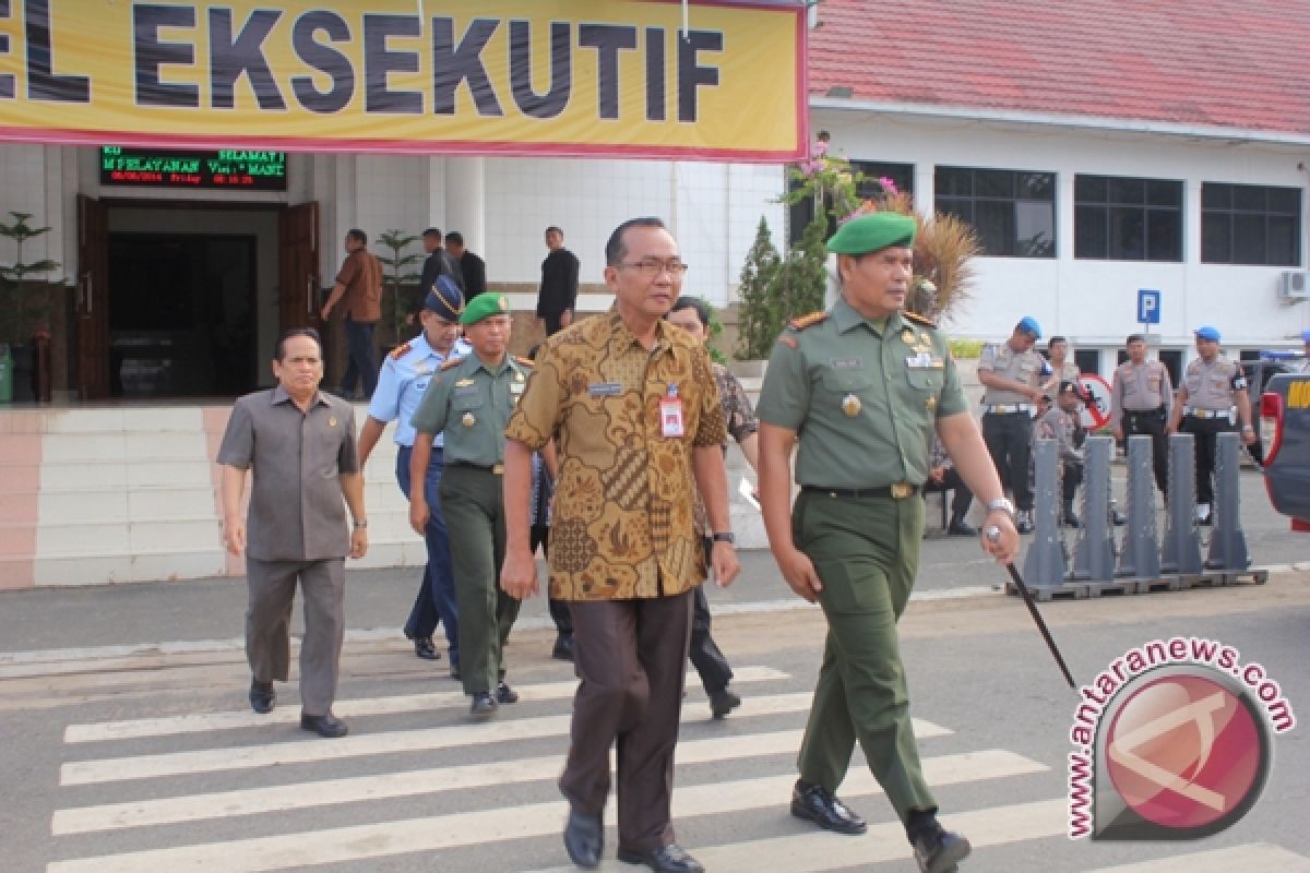 Simulasi Pengamanan Pilpres di Banjarbaru