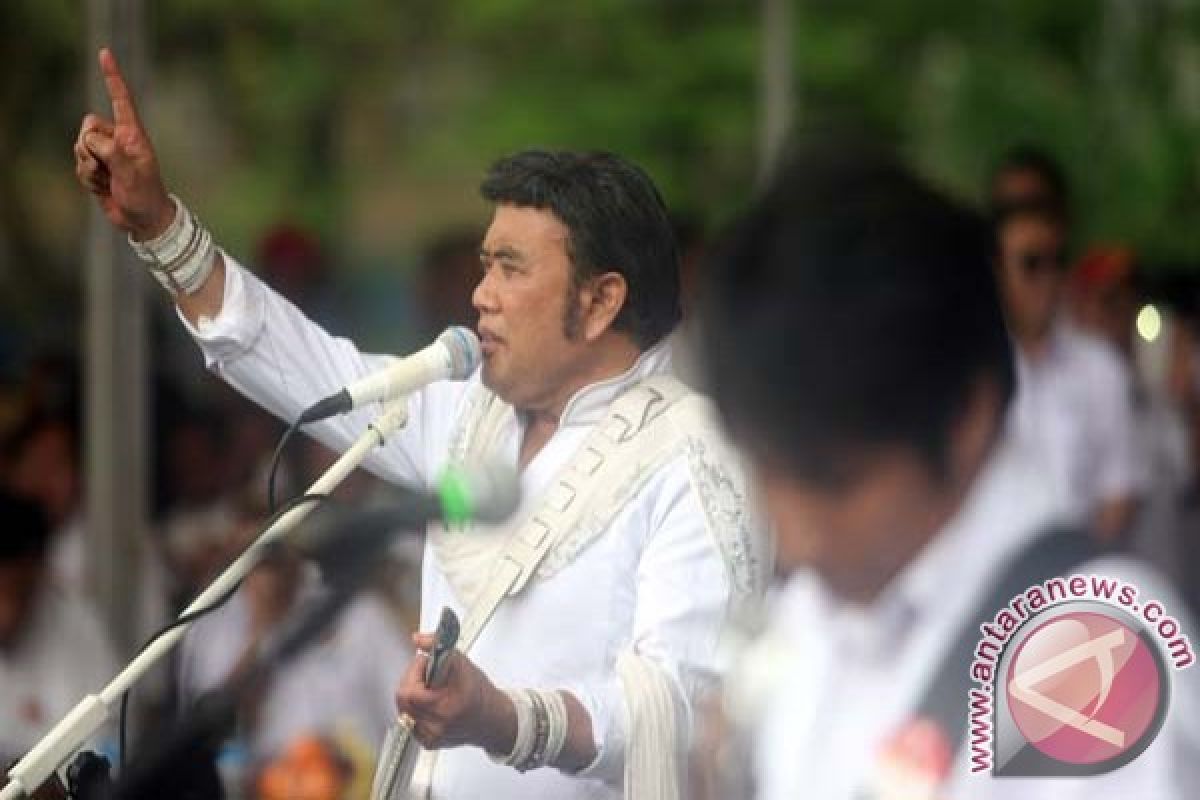 Rhoma Irama kampanyekan Prabowo-Hatta di Pamekasan