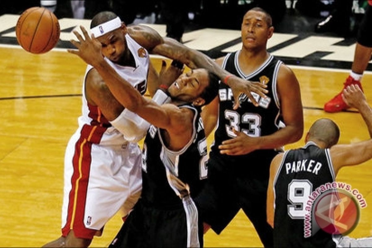 Spurs Ungguli Miami Heat 3-1