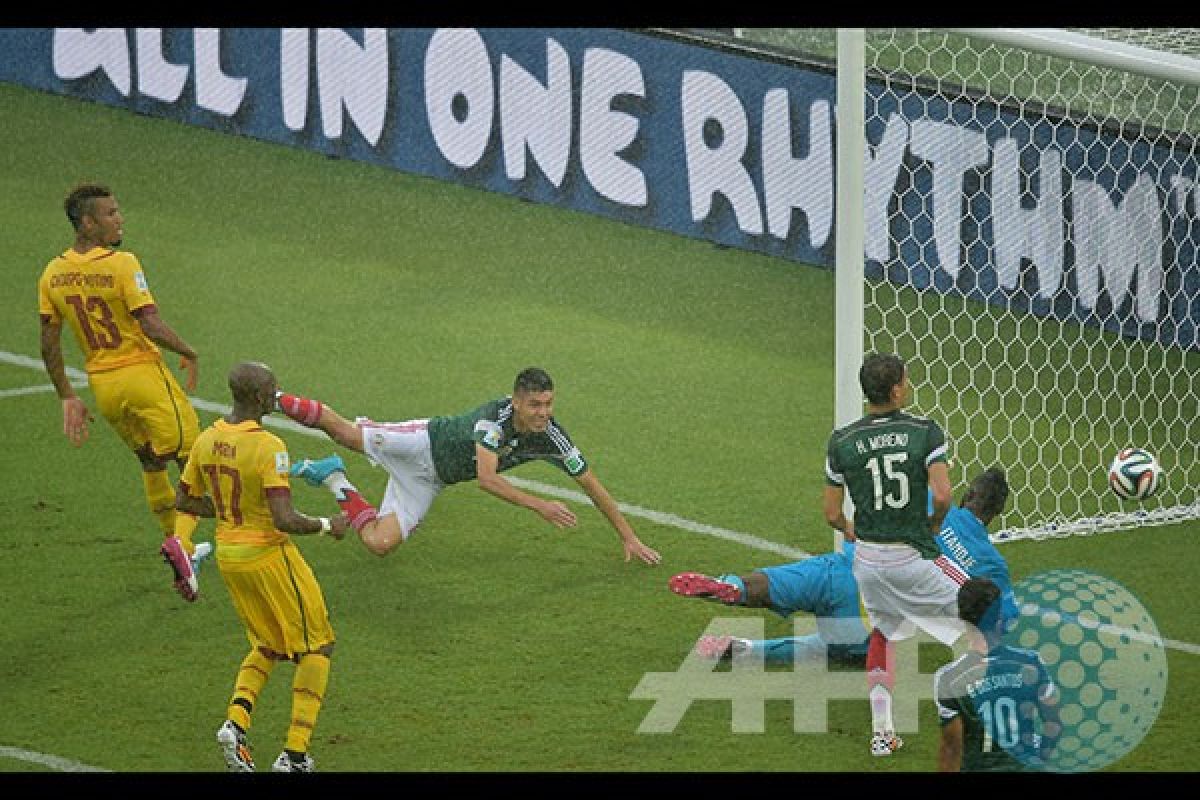 Meksiko vs Kamerun tanpa gol babak pertama