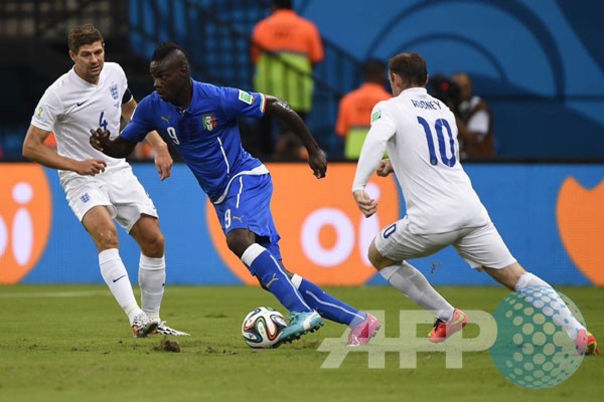 Babak pertama Italia vs Inggris 1-1