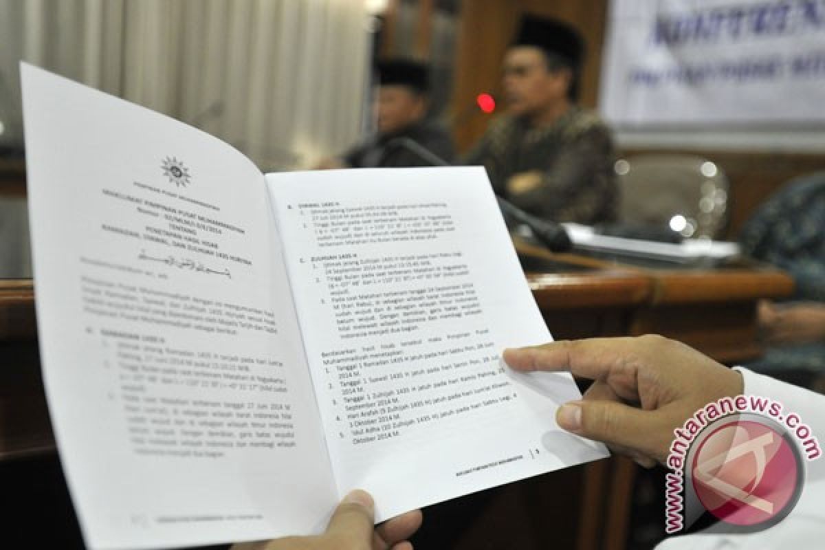 Muhammadiyah tetapkan awal Puasa 6 Juni