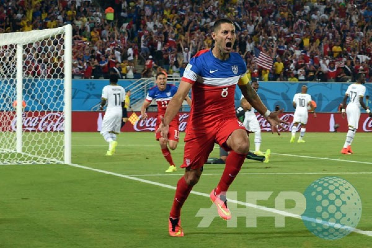 Dempsey antar AS ungguli Ghana 1-0 di babak pertama