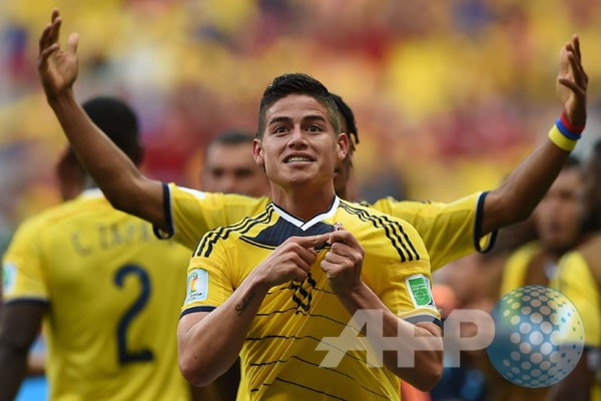 Rodriguez inspirator Kolombia ke ambang 16 besar