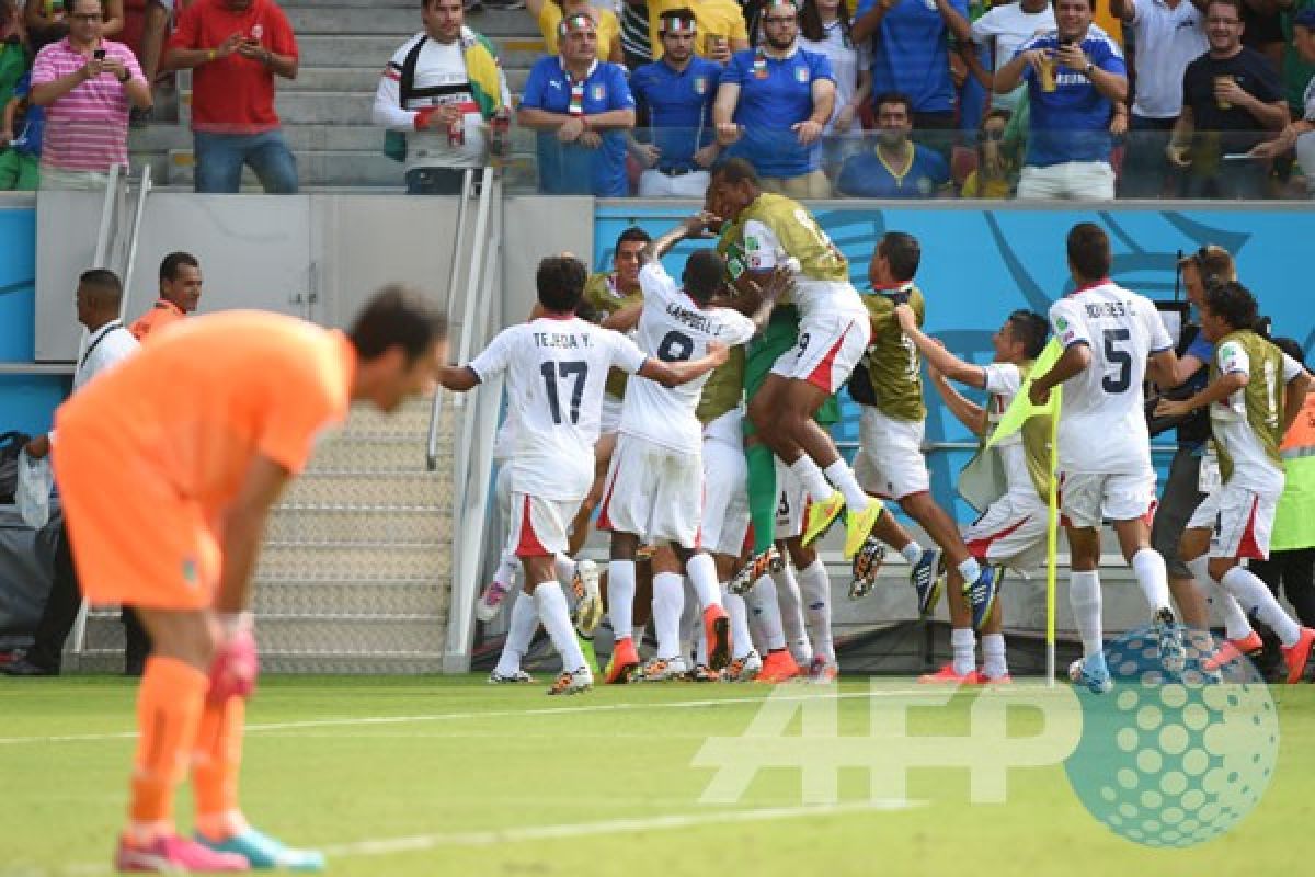 Kalahkan Italia 1-0, Kosta Rika lolos ke 16 besar