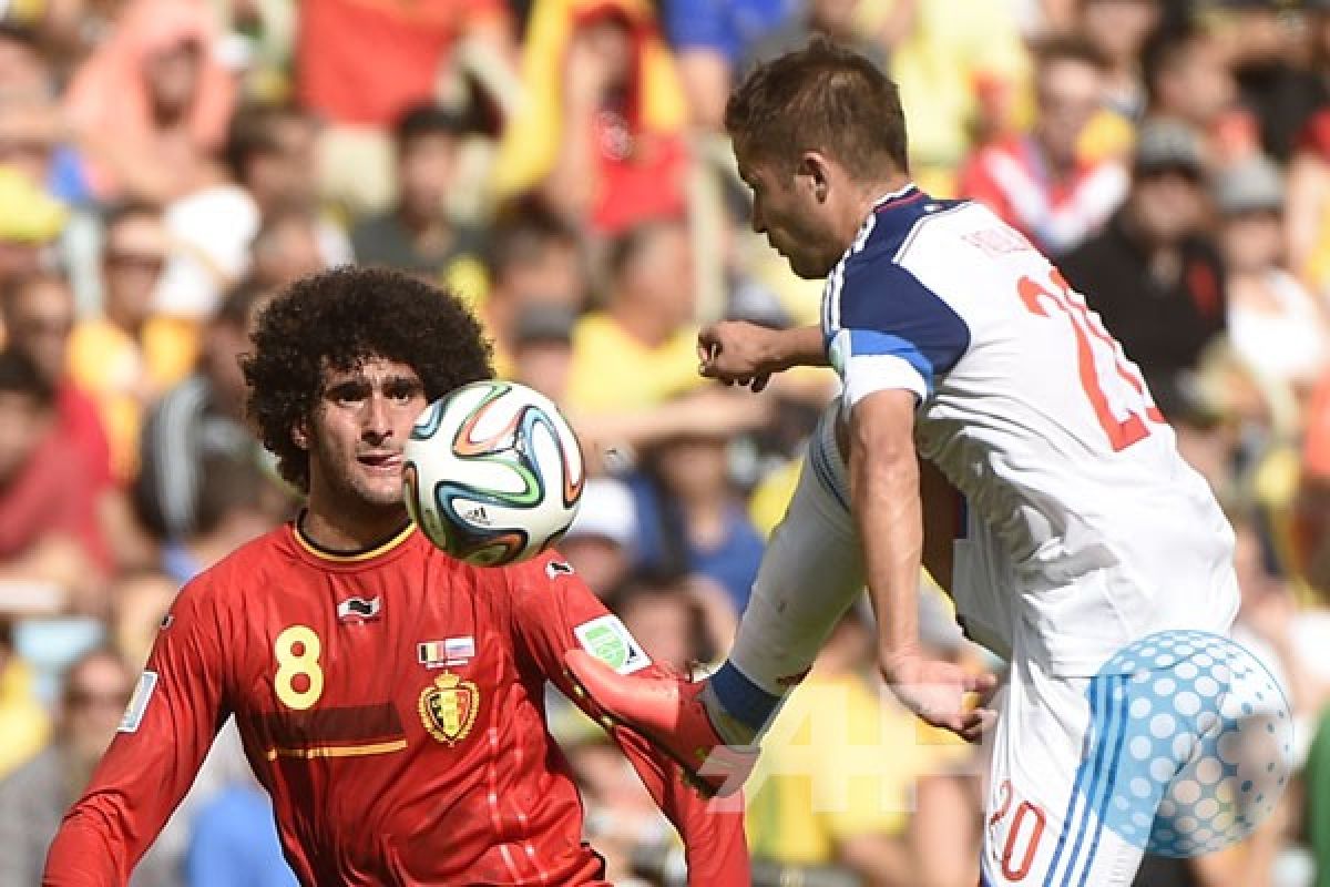 Babak pertama Belgia vs Rusia 0-0