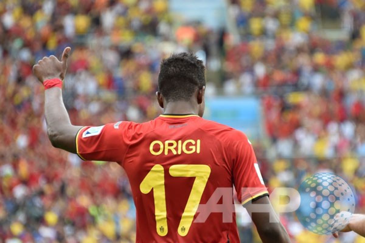 Divock Origi antarkan Belgia ke 16 Besar