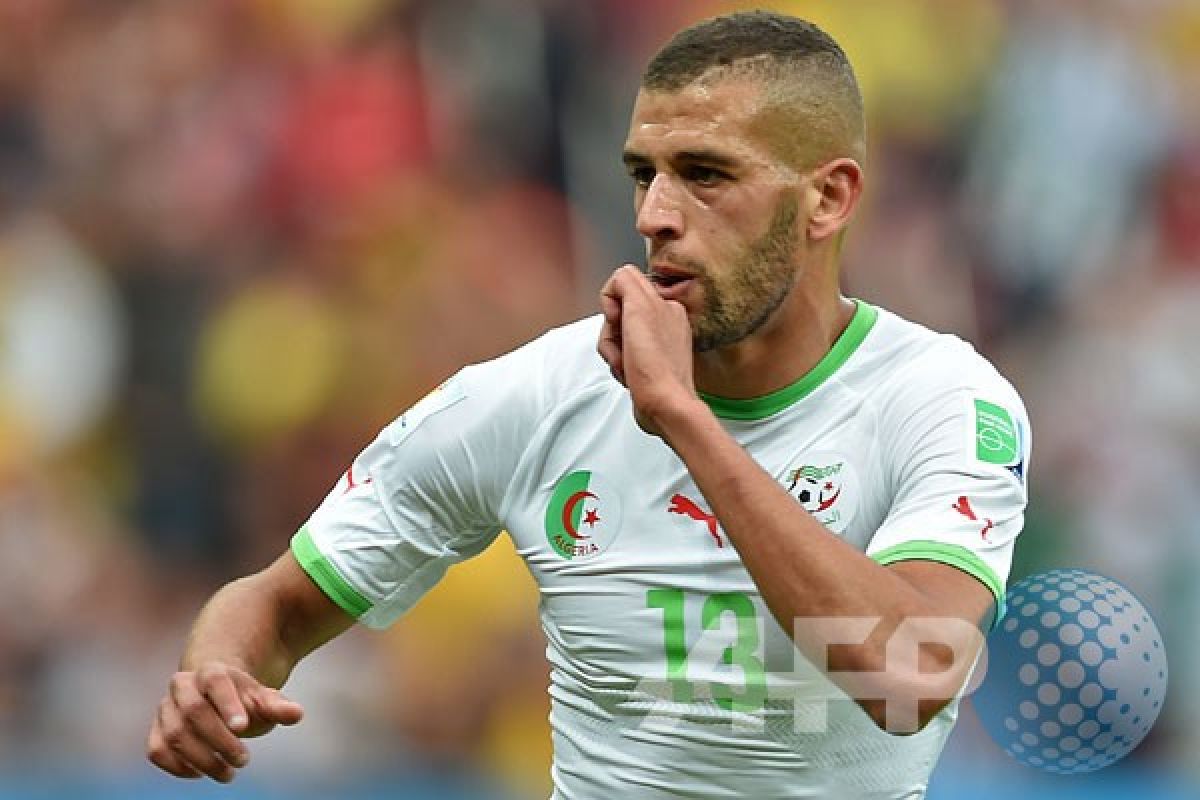 Islam Slimani "man of the match" Aljazair vs Korsel