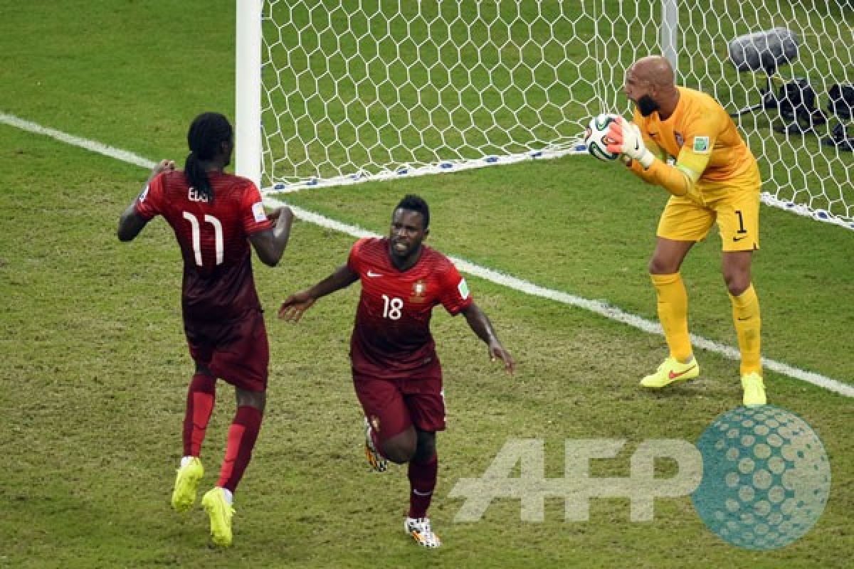 Gol Varela akhiri laga Portugal vs AS imbang 2-2