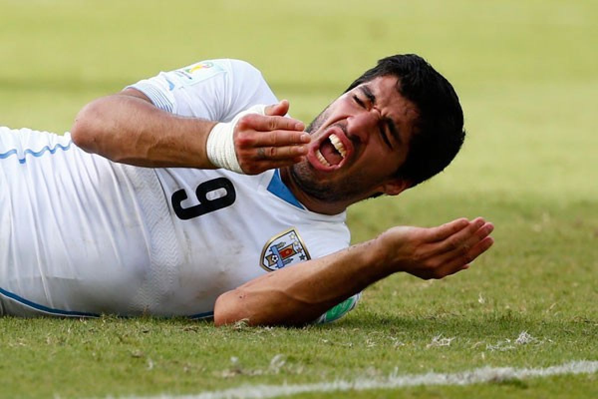 Luis Suarez belajar bahasa Italia, reuni dengan Chiellini uang digigitnya